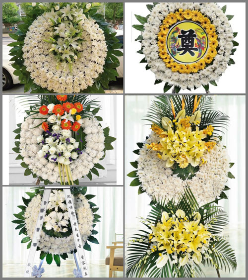 广东广州市从化区江埔街道凤一村花圈速递